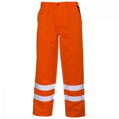 Hi Vis Orange Polycotton Trousers