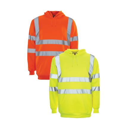 Hi Vis Hooded Sweatshirt